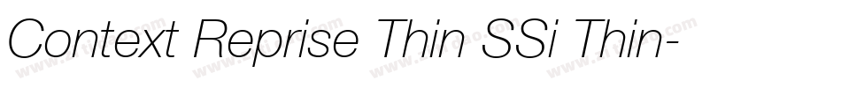 Context Reprise Thin SSi Thin字体转换